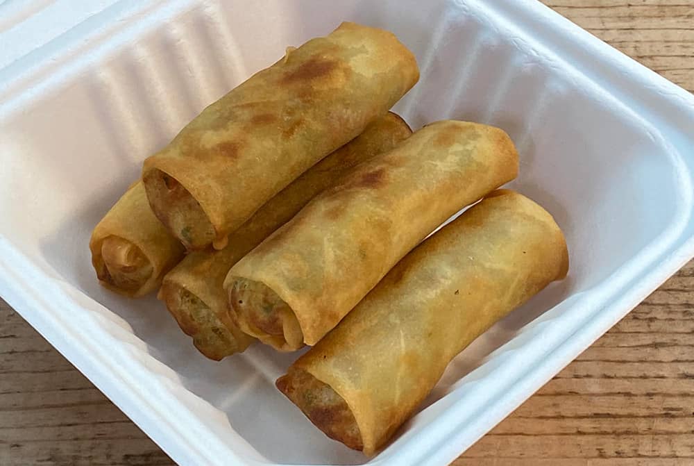 A photo of Chinese Vegetarian Spring Rolls